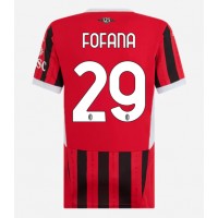 Dres AC Milan Youssouf Fofana #29 Domaci za Žensko 2024-25 Kratak Rukav